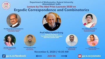 Ergodic Correspondence and Combinatorics | Prof Hillel Furstenberg