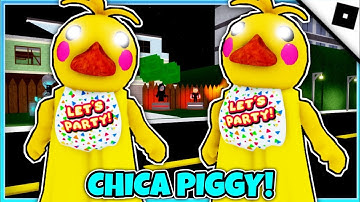 Find The Piggy Characters - How to get CHICA PIGGY MORPH + BADGE (ROBLOX)