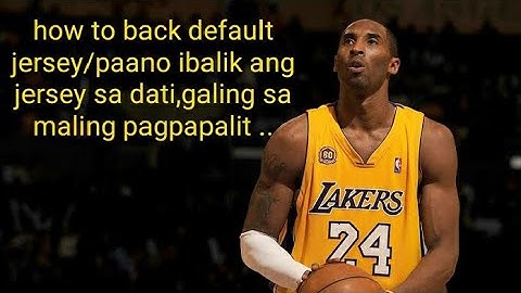 HOW TO BACK DEFAULT JERSEY-NBA 2K20 ANDROID