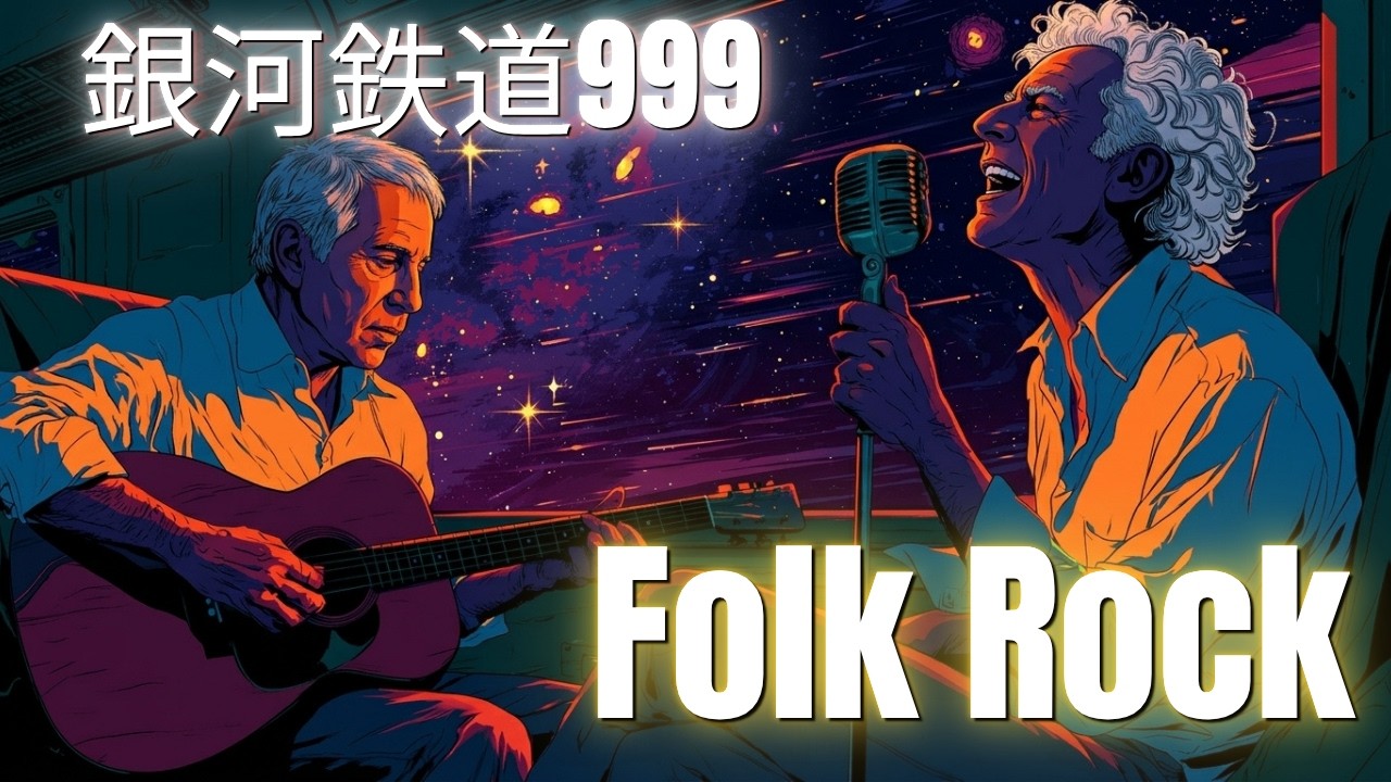『銀河鉄道999』を極上フォークロック(S&G風)にしたら、夜のドライブに最高すぎるエモ曲になった
