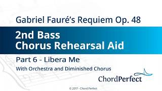 Fauré's Requiem Part 6 - Libera Me - 2nd Bass Chorus Rehearsal Aid