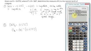 2.2 Trig Ratios of Any Angle - Example 6