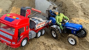 diy mini tractor trolley loading new technology  | science project 