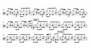 Wali Band  Nenekku Pahlawanku drum Scoredrumless