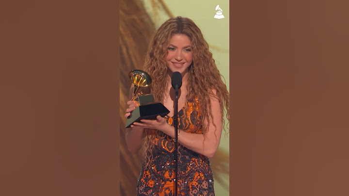 SHAKIRA Wins BEST LATIN POP ALBUM | 2025 GRAMMYs Acceptance Speech