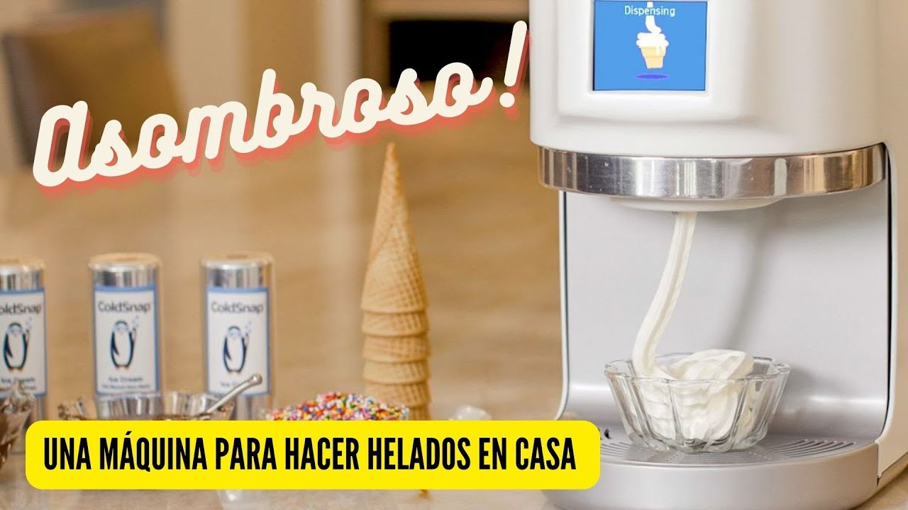 Asombroso!: Una máquina para hacer helados en casa 