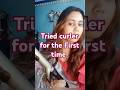 Tried curler for the First time #triedcurlerforthefirstime #howtocurlhair #haircurler #howtocurlhair