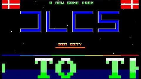 AMSTRAD CPC CRACKERS - SIMCITY  cracktro n° 1 by  JLCS