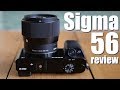 Sigma 56mm f1.4 review BEST portrait lens SONY e M43