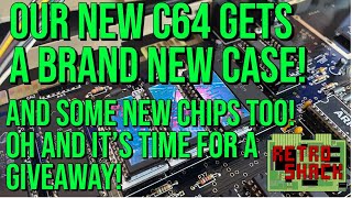 Part two of our home build c64 and there's a new case, new chips and an exclusive giveaway too!
