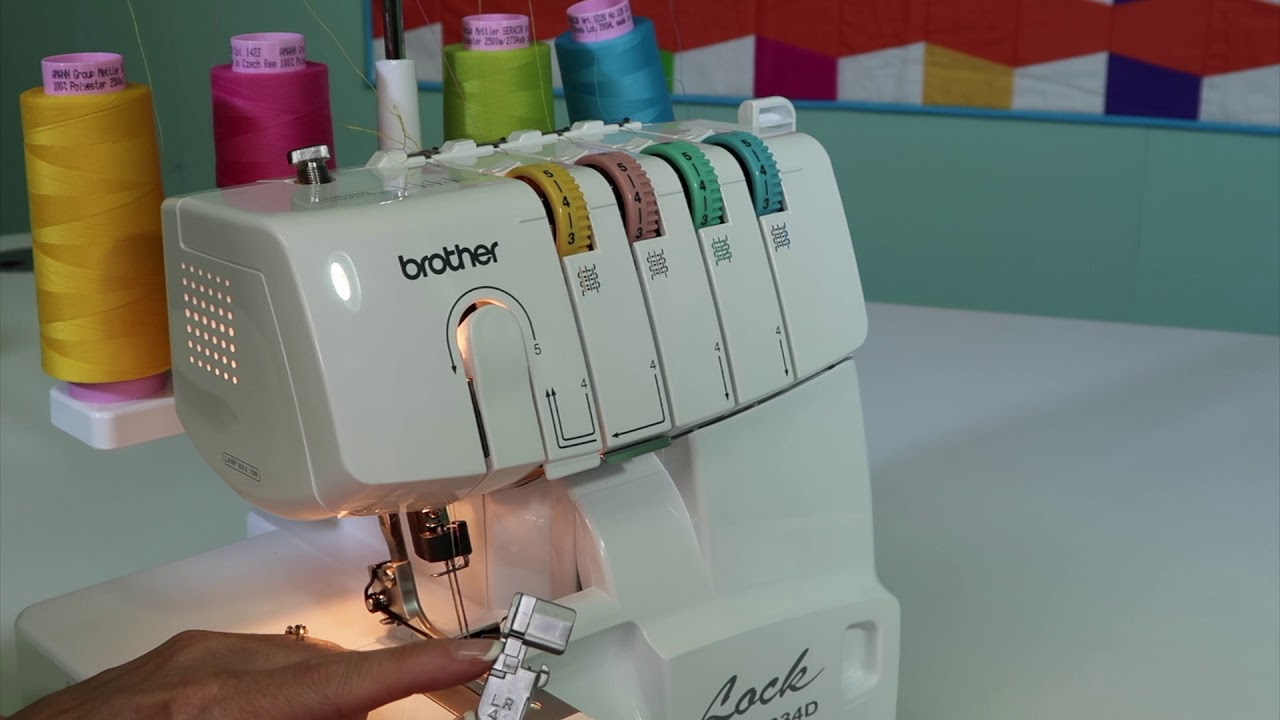 Brother 1034D Serger 13 How to Change Feet 