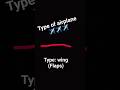 type of airplane