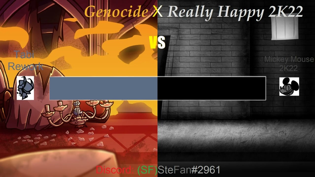 SteFan's Music Friday Night Funkin Vs. Ex - Genocide X Really Happy 2K22 (Mickey 2K22 Vs. Tabi)