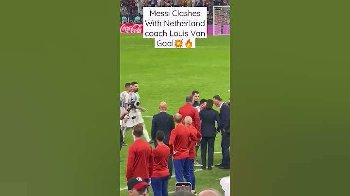 Messi Clashes With Netherland coach Louis Van Gaal💥#messi 🔥⚽️#shorts #viral #short #fifa22 #clash