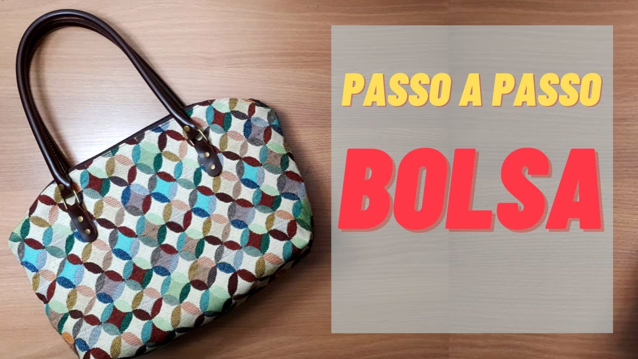 Como Fazer Bolsa De Tecido Forrada - Passo A Passo - FDPLEARN