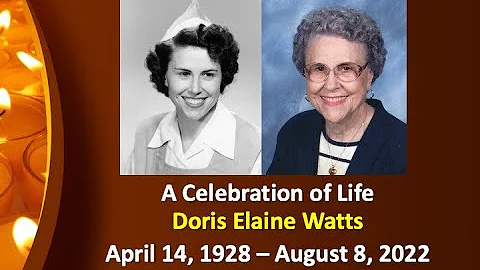 August 20, 2022 Doris Watts Memorial Service