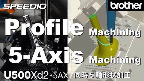 Brother SPEEDIO U500Xd2 - 5-Axis Machining (Profile Machining)