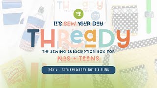 THREADY BOX 2 FOR TEENS: THAT'S SO YUM - STRIPPY WATER BOTTLE HOLDER