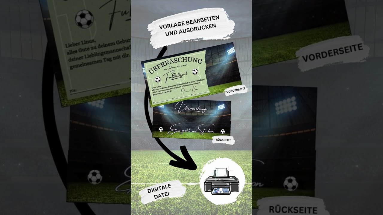 Gutschein für einen Stadionbesuch