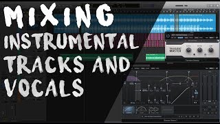 mixing vocals to a 2 track instrumental