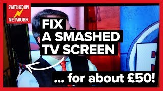 How To Fix A Broken Tv Screen... For About 50 Smashed Lcd Tv Repair Tutorial