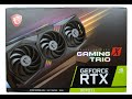 Распаковка MSI RTX 3070 Ti Gaming X Trio