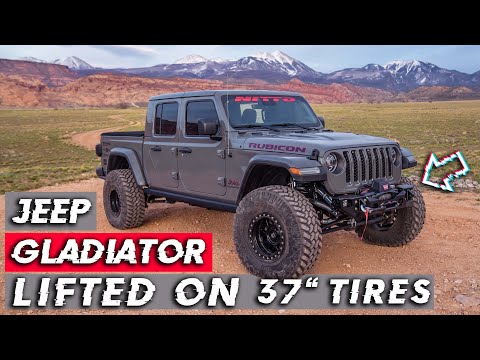 Lifted Jeep Gladiator on 37” Tires Off-Road | Built2Wander