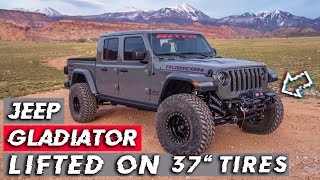 Lifted Jeep Gladiator on 37” Tires Off-Road | Built2Wander