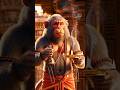 बंदर पंडितजी😂देखा है कभी? हो गए ना हैरान?😂😂#3DAnimation #monkey #cartoon  #hanuman #viral #trending