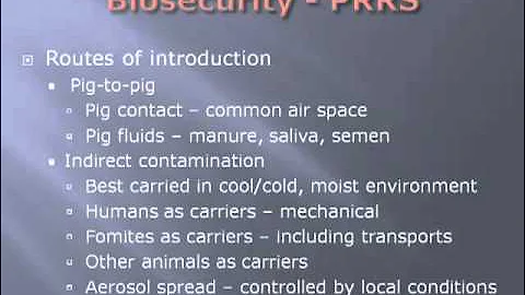 Dr. Jim McKean - Biosecurity of PRRS - Back to Basics