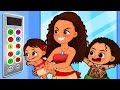 Moana &amp; Maui Dating Love Story! Rema rema Rema tu bote y Cabeza hombros rodillas y pies Cartoon