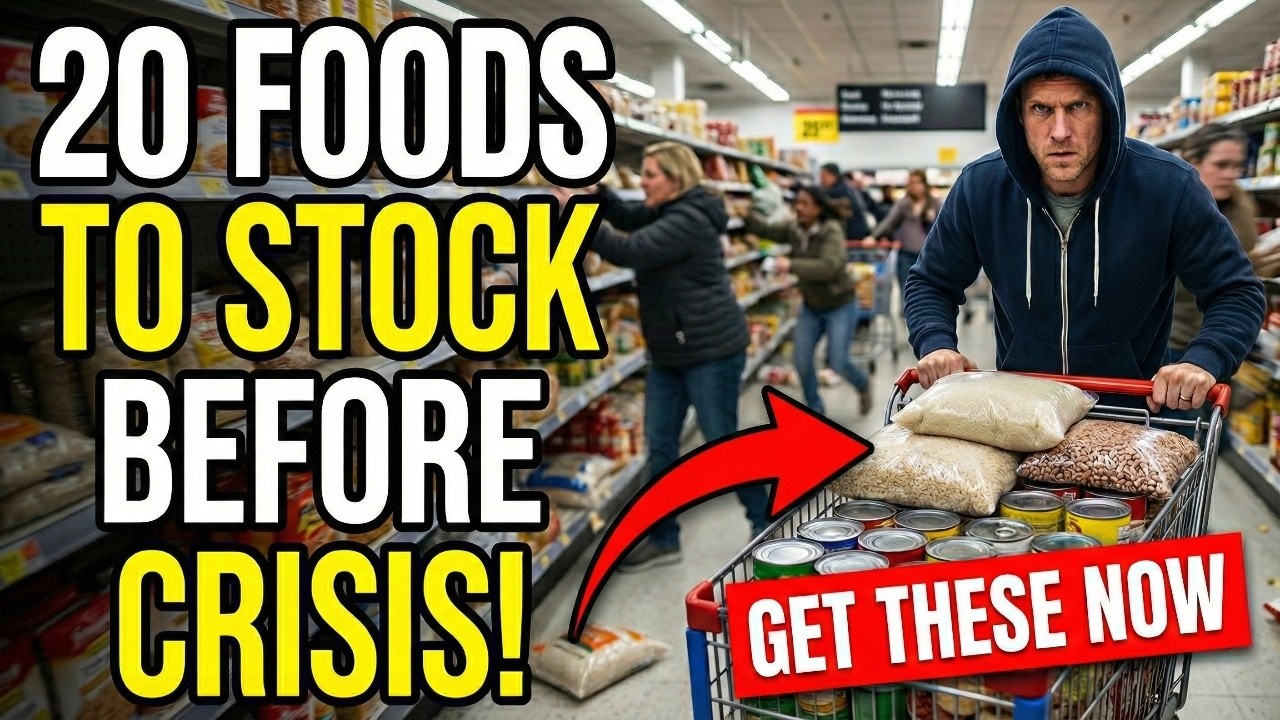 20 Foods You Need Stocked Before a Crisis Hits (Most People Have None)