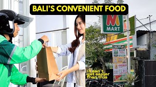 Convenient Food in Bali | Food Delivery Apps - Gojek & Grab | 24 hr convenient stores - M Mart