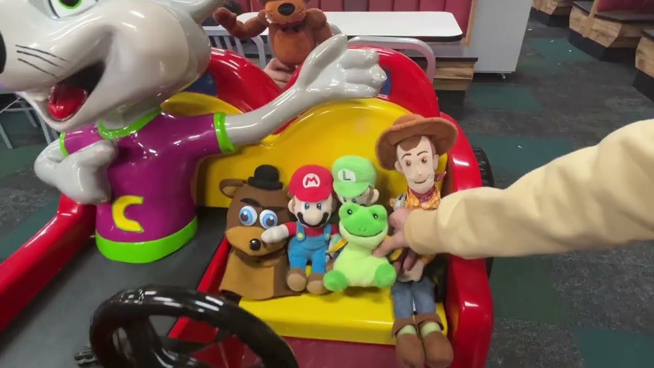 ￼ Super beanie goes to Chuck E. Cheese a.k.a. 200 subscriber special ￼