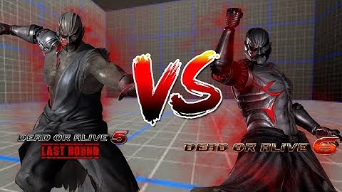 Doing a comparison between DOA5LR Raidou & DOA6 Raidou.
