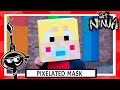 Art ninja  pixelated mask  art for children