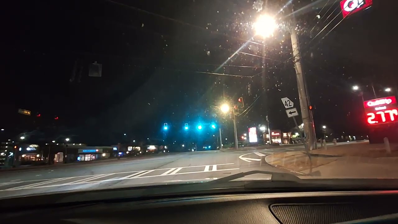 Night driving on Briarcliff Rd