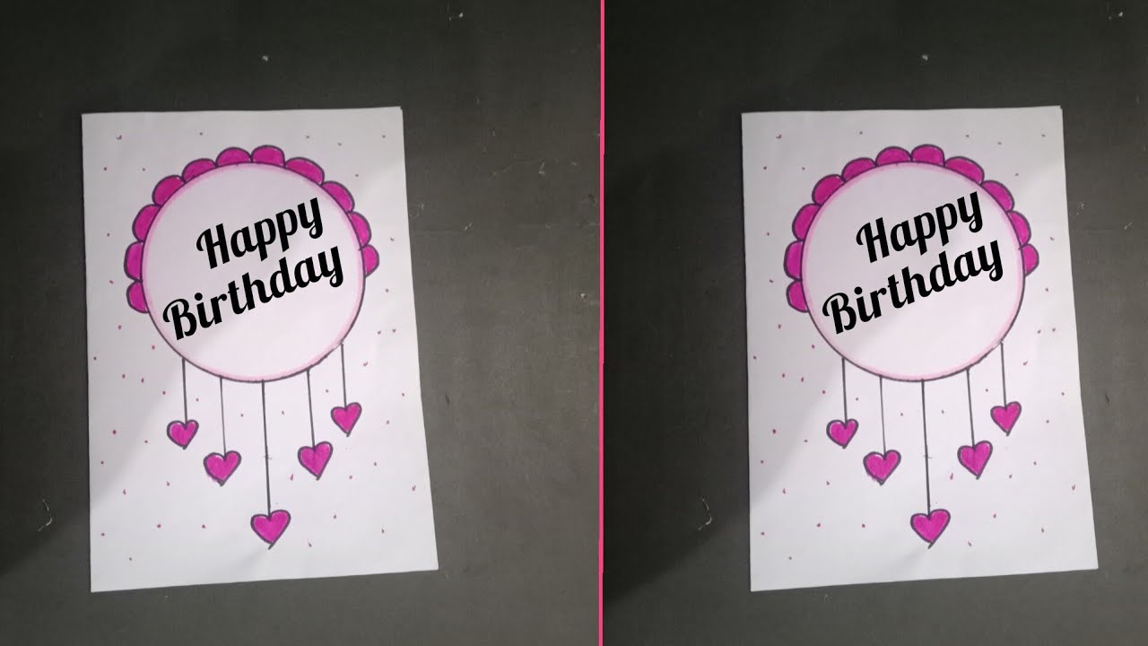 New Birthday card idea 💡 | Easy and beautiful ❤️ #diy #craft #birthdaycardideas 