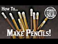 How to Make a Pencil on a CNC Machine / Trash Wood Projects / Recycle
