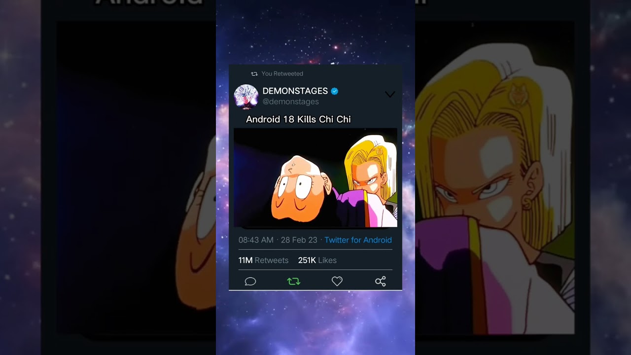 Android 18 Kills Chi Chi | Goku Becomes Angery On Chi Chi's Death #shorts #dbs #dbz #anime