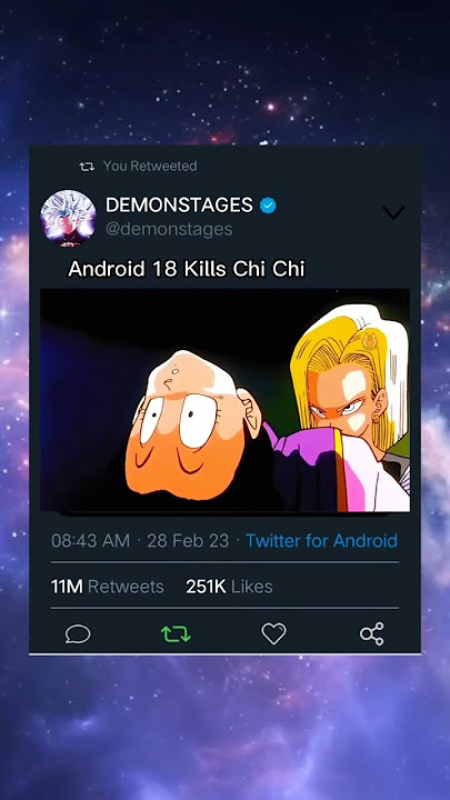 Android 18 Kills Chi Chi | Goku Becomes Angery On Chi Chi's Death #shorts #dbs #dbz #anime