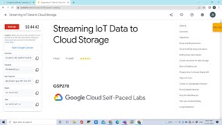 Streaming IoT Data to Cloud Storage #gcp #googlecloudfacilitator #quest