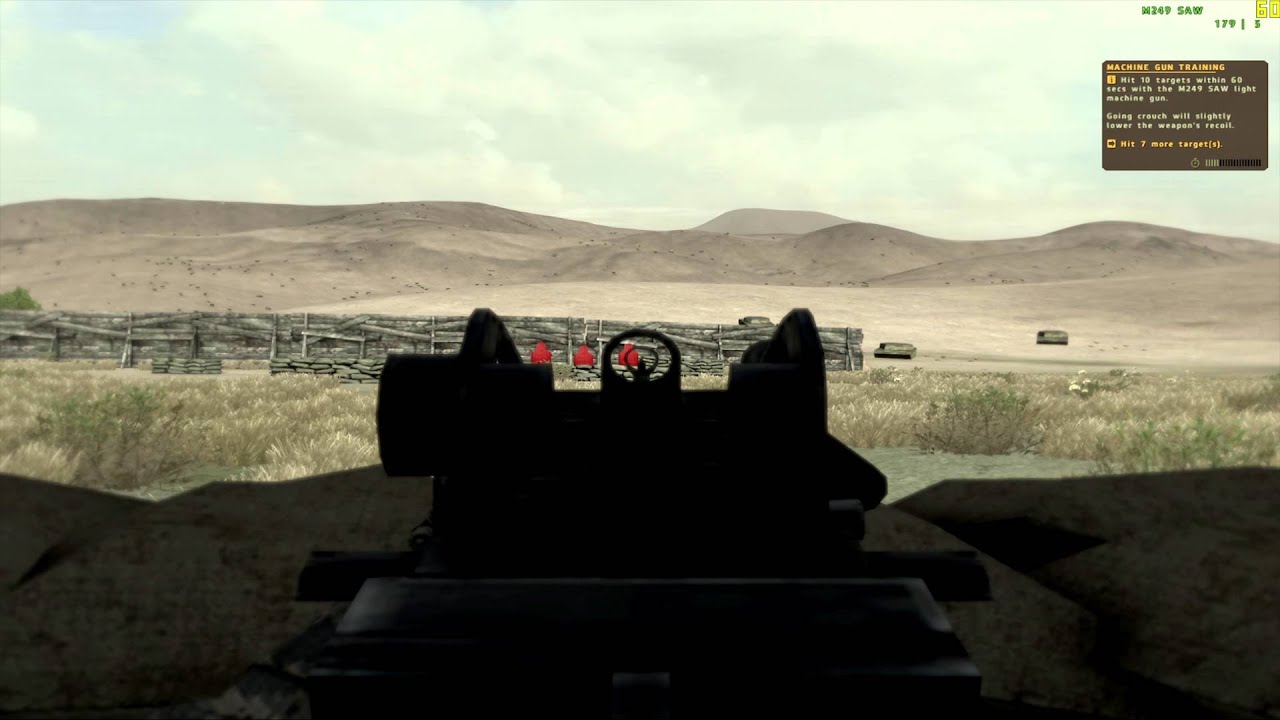 Arma 2: Operation Arrowhead - Firing Range Gameplay (PC 4K Quality)