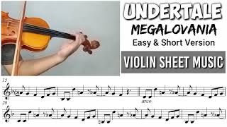 Free Sheet || Megalovania - Undertale || Violin Sheet Music