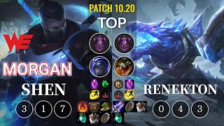 WE Morgan Shen vs Renekton Top - KR Patch 10.20