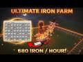 NEVER Mine Iron Again! (680/HR Minecraft Iron Farm)