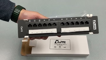 Elite 12 Port Mini Patch Panel | PP-D128-C6 | Infinity Cable Products