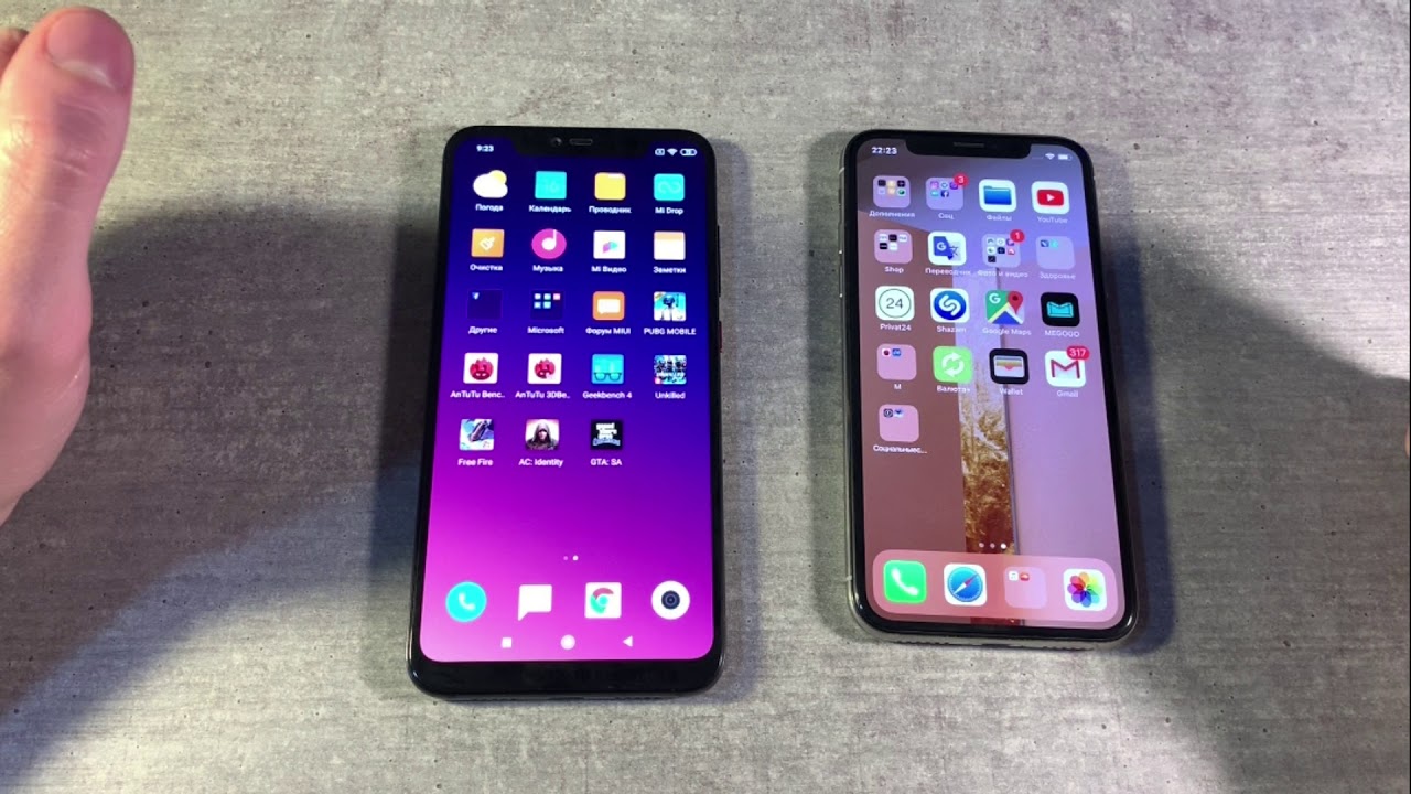 Xiaomi Mi 8 Pro und iPhone X - Vergleich