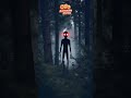 😱 Scary Cat Adventure: Chased by a Red-Eyed Monster in the Forest! #funny  #cat  #cartoon #animation