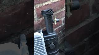 Broken plastic radiator repair